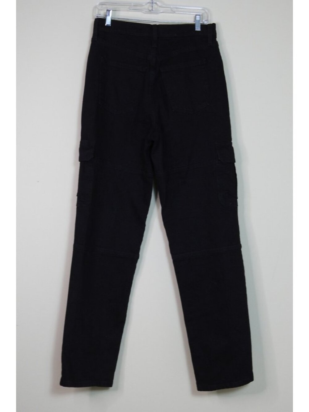 Universal Thread Black Cargo Jeans High Rise Straight Leg Womens Size 8R Y2K - Picture 6 of 9
